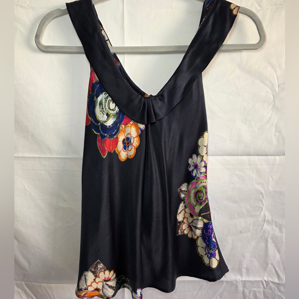 Giorgio Armani Black Floral Blouse